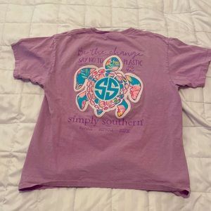 like new purple simply southern t shirt